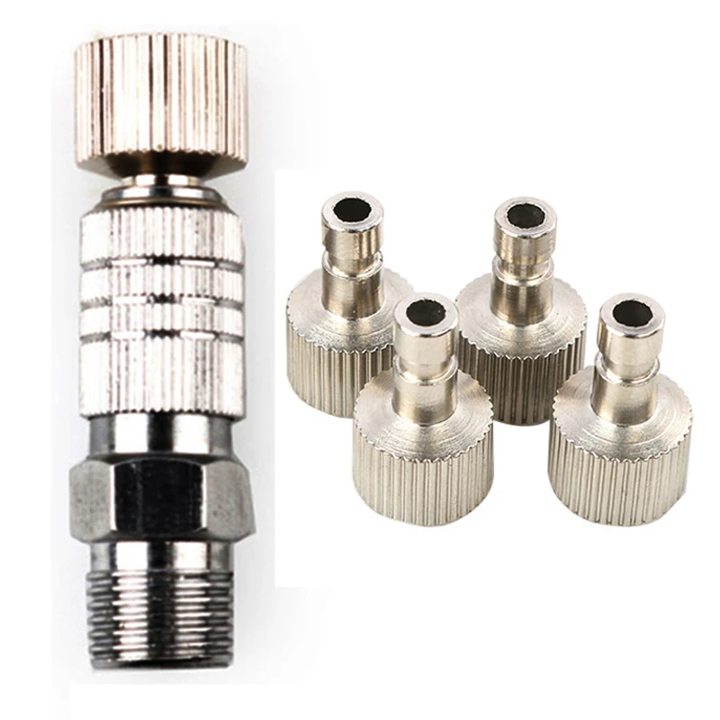 Воздушный шланг быстросъемная муфта + 4 дополнительных аэрографа адаптеры 1/8 BSP