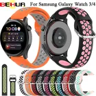 Силиконовый ремешок BEHUA 20 мм для Samsung Galaxy Watch Gear S2 Active 2 40 мм 44 мм спортивный ремешок для часов Huawei honor ES Wrist Correa