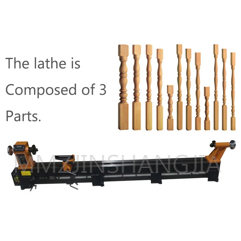 

220V50Hz Multifunctional Manual Woodworking Lathe Simple Woodworking 750W High Power Woodworking Lathe