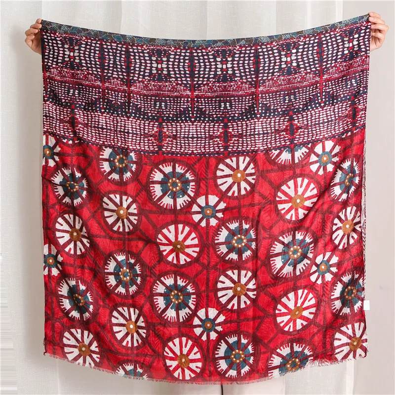 Новый элегантный модный шарф из вискозы в богемном стиле Классический