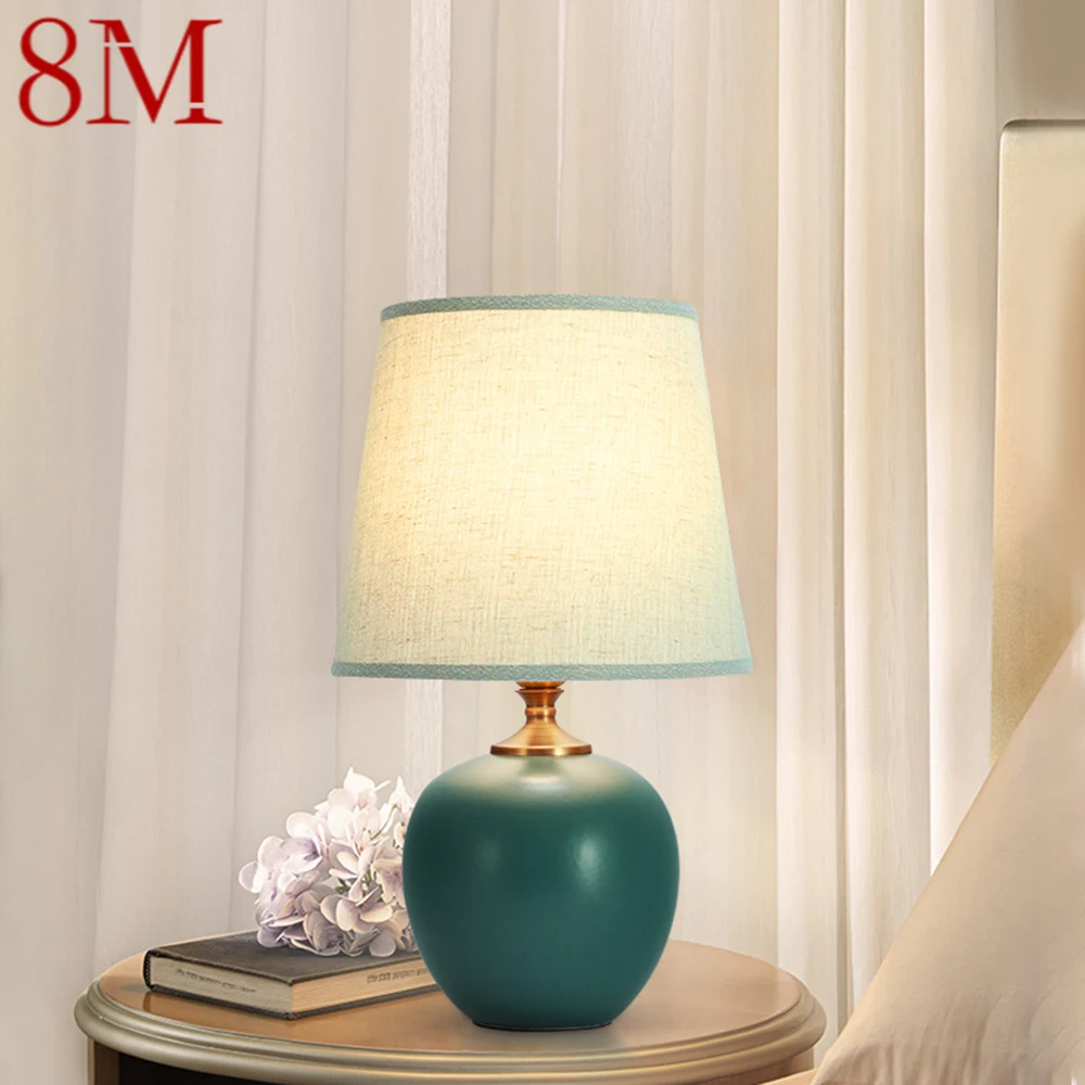 

8M Touch Dimmer Table Lamp Contemporary Ceramic Desk Light Decorative for Home Bedroom