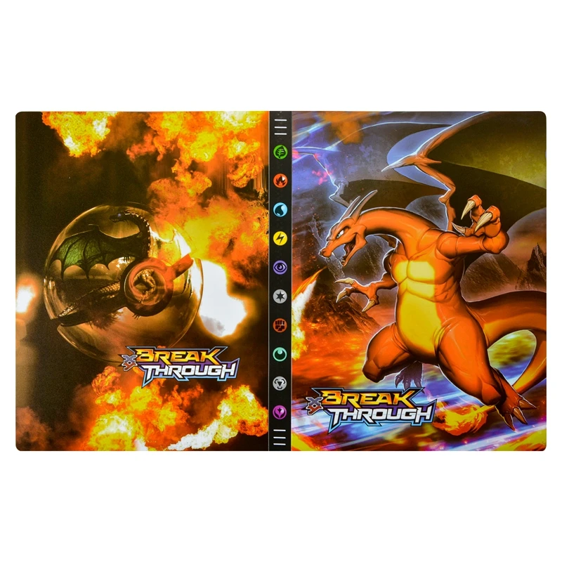 &Aacute;lbum de tarjetas Pokemon VMAX GX para ni&ntilde;os, carpeta de mapa de dibujos animados, juguetes de cartas de juego, regalos de Navidad, 432 Uds.-1