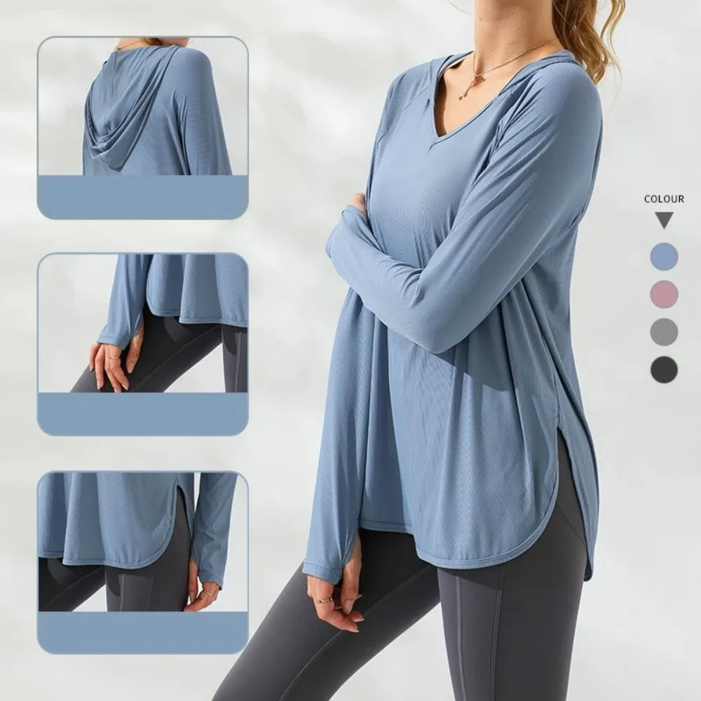 Женская спортивная одежда GUTASHYE для фитнеса женская футболка с длинным рукавом