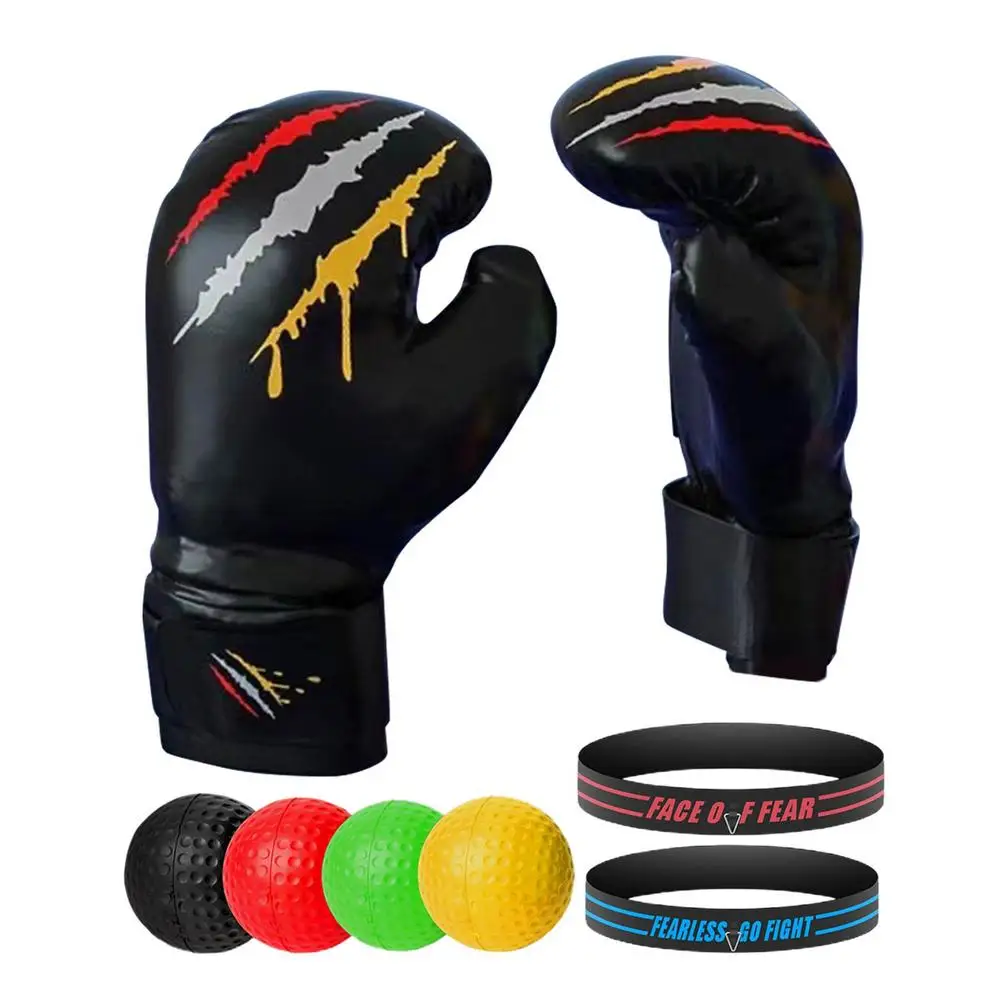 

Boxing Reflex Ball With Headband Fitness For Reaction Agility Punching Speed Hand Eye Coordination Sports Thai Training