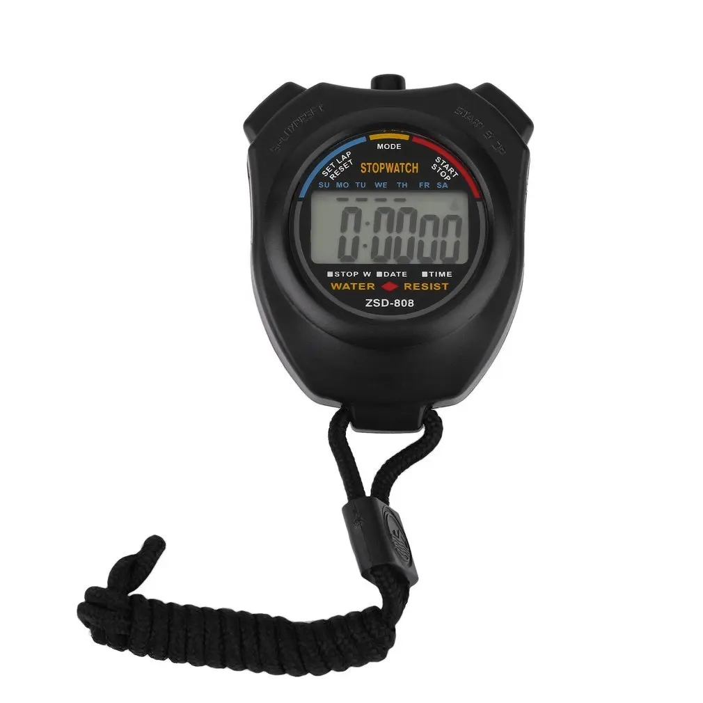 

1pcs Stopwatch Chronograph Handheld Digital LCD Sports Counter Timer with Strap Professional Hot Worldwide