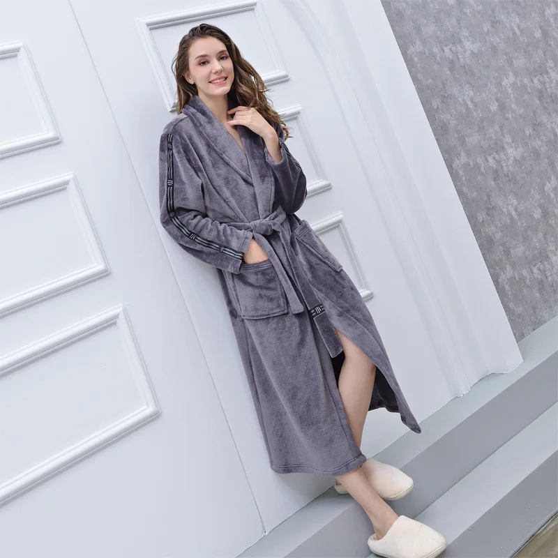 GIANTEX, женские банные полотенца для ванной, для взрослых, банный халат, халат, пижама, для тела, спа, банное платье - Цвет: Gray