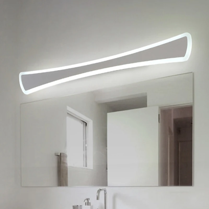 Современный простой светодиодный зеркало с подсветкой Большие размеры 40-120 см