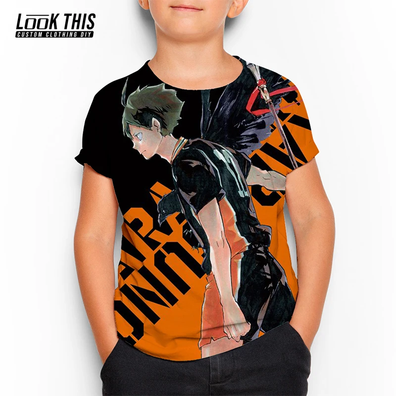 

Haikyu 3D Print Tops Clothes for Teens Children Clothing Kids Anime Tshirt Boys Girls Oversized T-shirt Summer Short Sleeve Kids