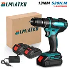 Бесщеточная электрическая дрель BLMIATKO, крутящий момент, беспроводной шуруповерт нм, патрон 13 мм, литий-ионный аккумулятор, электрическая отвертка, дрель