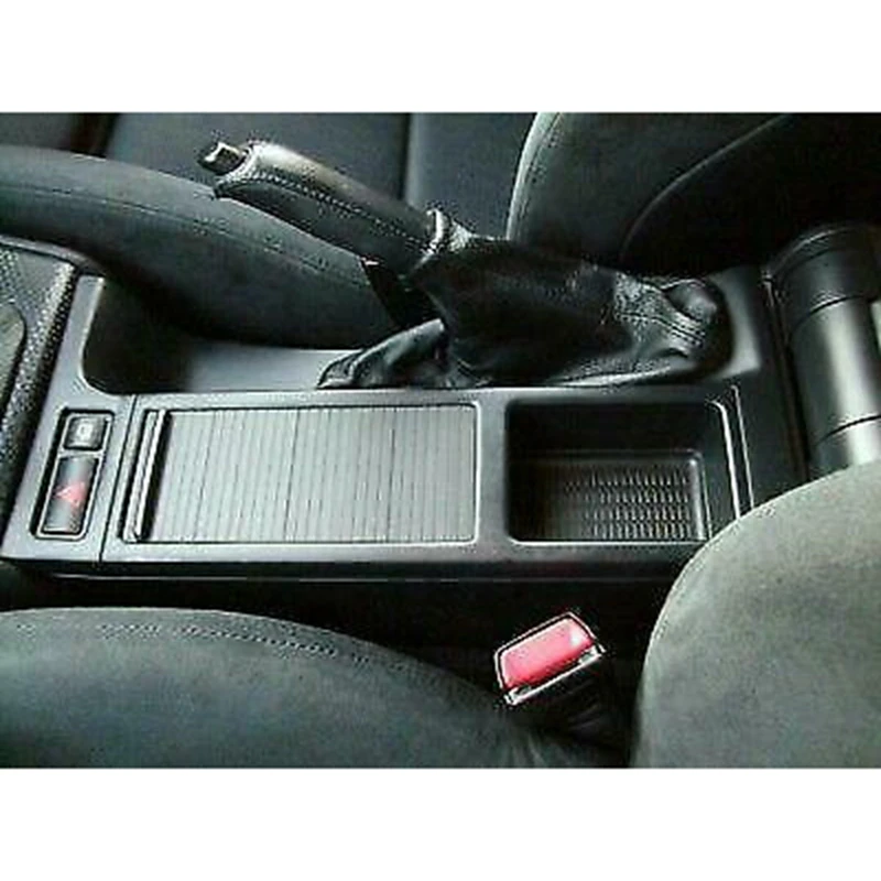 Для-BMW E46 3 серии 1998-2007 Передняя центральная консоль для хранения напитков/черный