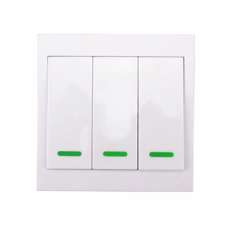 button version 3gang Sonoff RF 433 МГц сенсорный выключатель беспроводной пульт дистанционного управления со стеклянной панелью 1 банда 86 Тип сенсорная/кнопочная версия - Цвет: button version 3gang