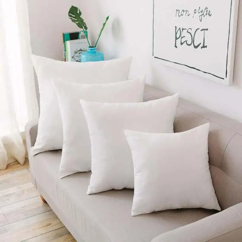 

Pure Cotton Pillow, Soft Cushion Pillow Core for Sofa, Car Cushion, Filled with Cotton Pillow Core 14/16/18/20/22/24 Inches