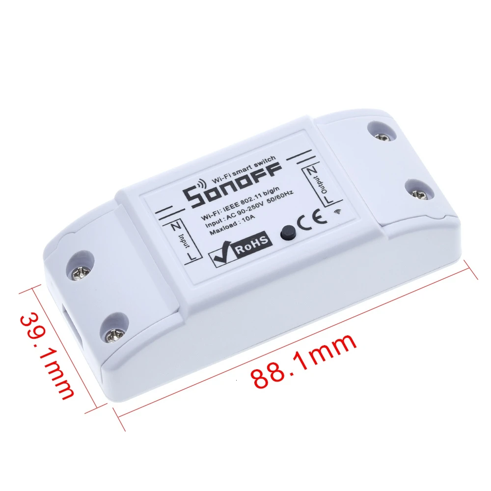 Itead Sonoff Smart переключатель Wi-Fi DIY умный Беспроводной дистанционный переключатель Domotica Wifi светильник переключатель умный дом контроллер работать с Alexa