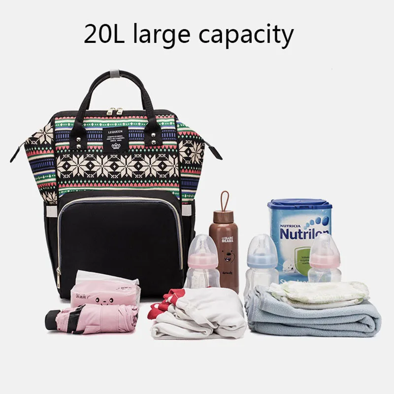 Модная сумка для подгузников водонепроницаемая Детская мам рюкзак путешествий