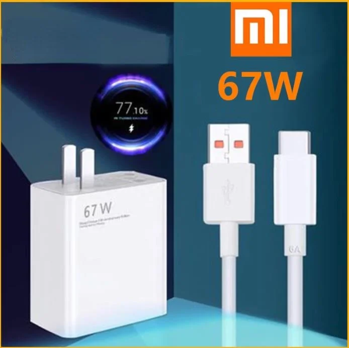

67W Xiaomi Original Fast Quick Charger Turbo EU/US Adapter USB Type C Cable for Redmi K30 Pro/10X Pro Mi Type-C Cable laptop