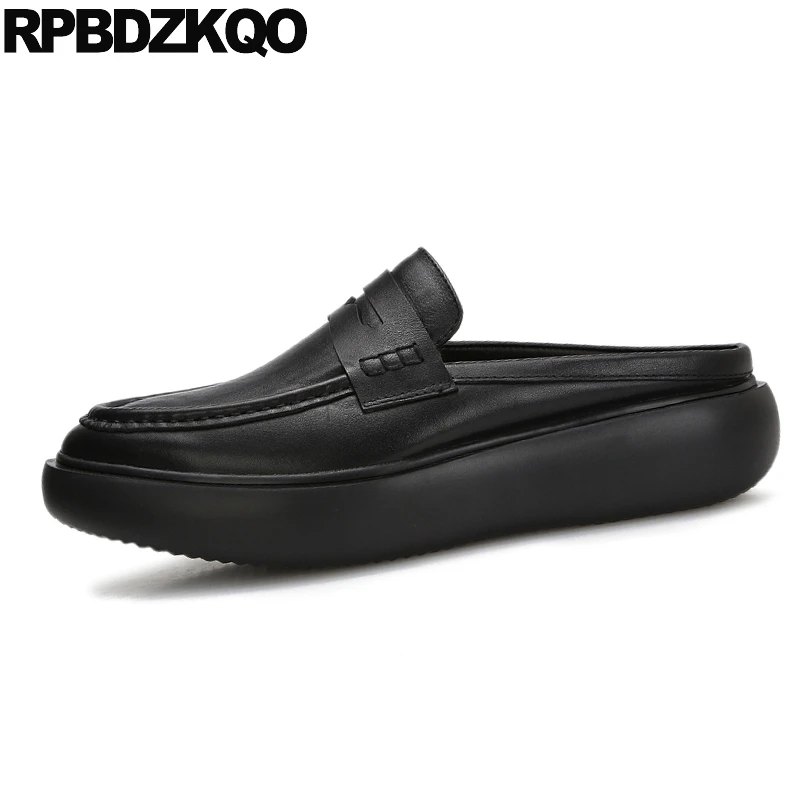 Сандалии Металлический бренд Деловая повседневная мужская обувь из воловьей