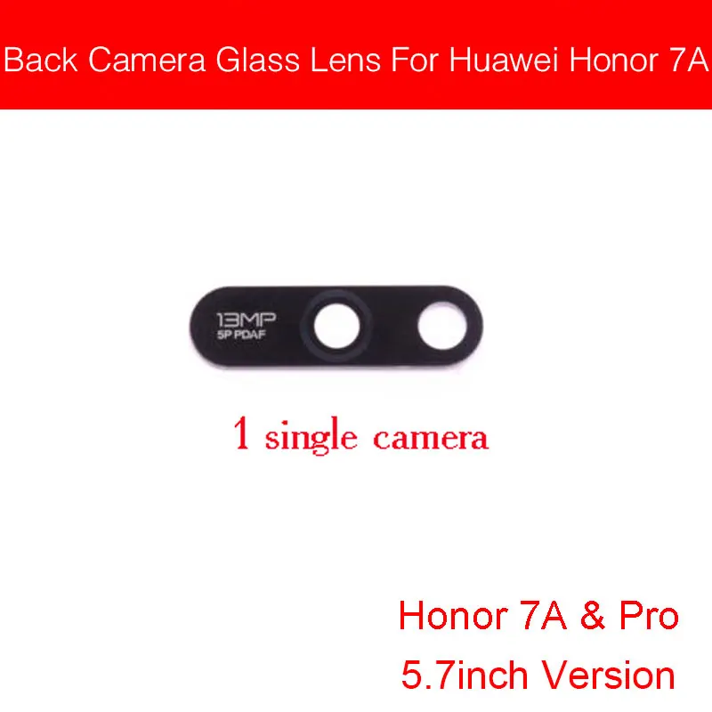 Honor 7A 5.7in Стеклянная крышка для камеры заднего вида для huawei Honor 6A 6X 7A 7C 7X 8C 8X стеклянная наклейка на рассеиватель для huawei Honor Play 8A 6 7 - Цвет: Honor 7A 5.7in