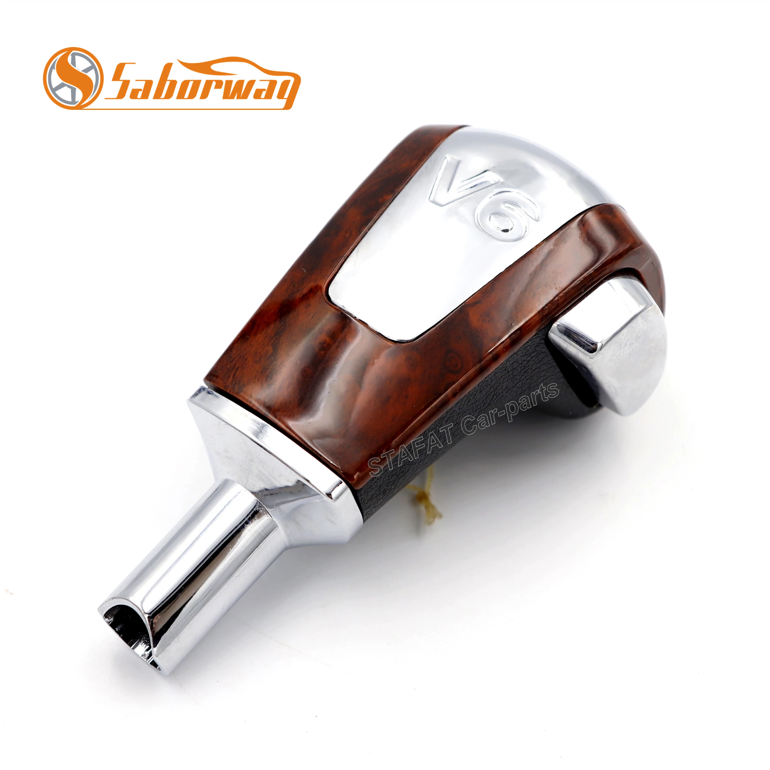 Ручка переключения передач Saborway Cherry Wood &amp Chrome автоматическая рукоятка для Passat B5 V6