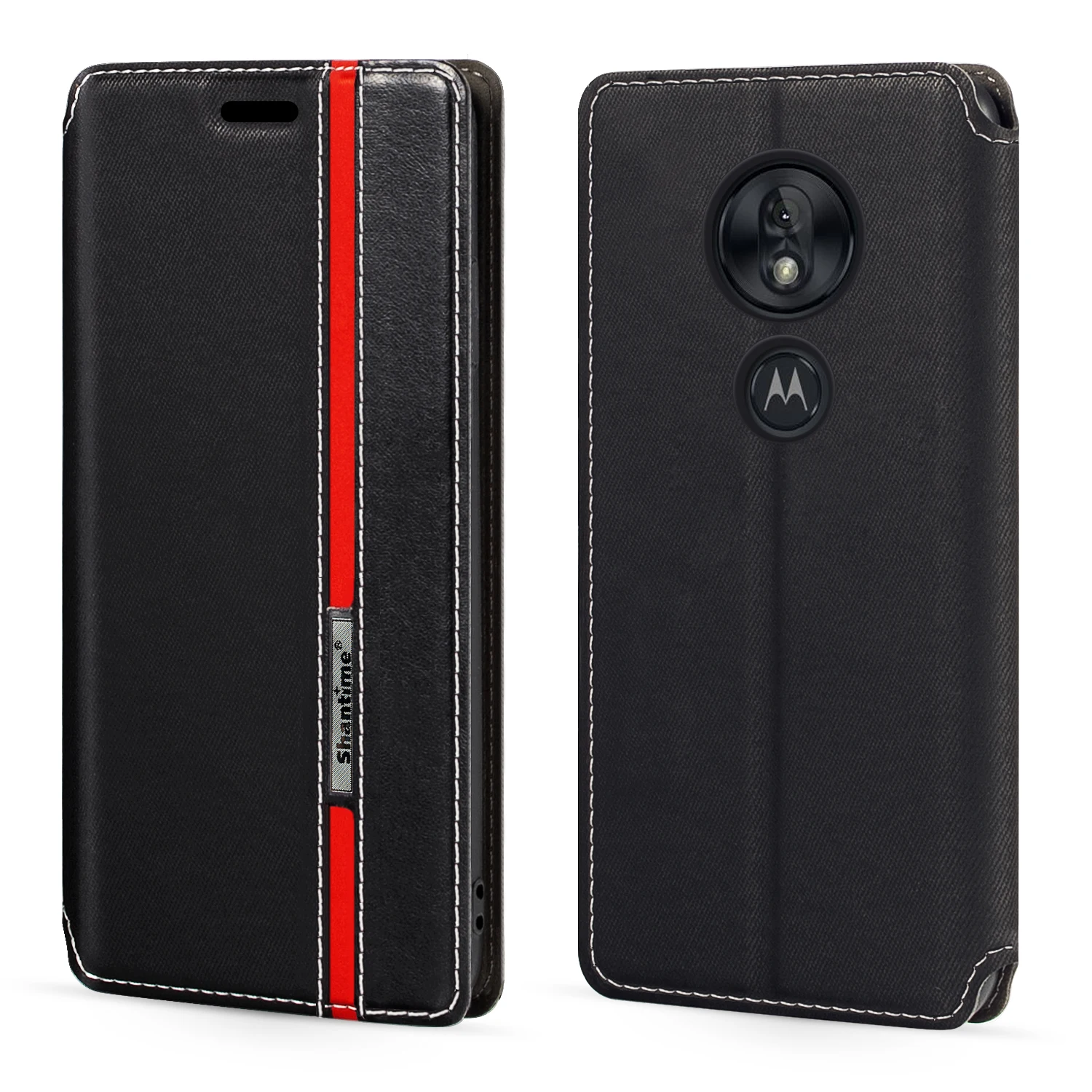 

For Motorola Moto G7 Power Case Fashion Multicolor Magnetic Closure Leather Flip Case Cover with Card Holder 6.2 inches