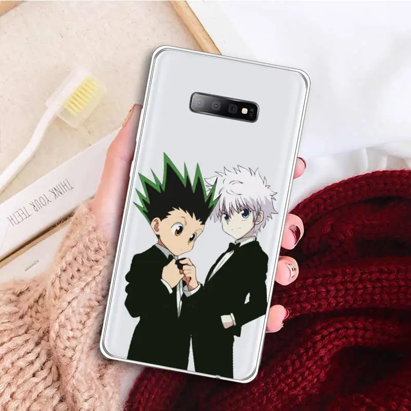 

Anime Hunter X hunter Cool Phone Case Transparent for samsung A 21s 50 51 71 S 8 9 20 20fe note 10 20 plus ultra