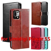 for Umidigi Power Leather Case for Umidigi Power Cover Classic Style Flip Wallet Phone Cases Women Men