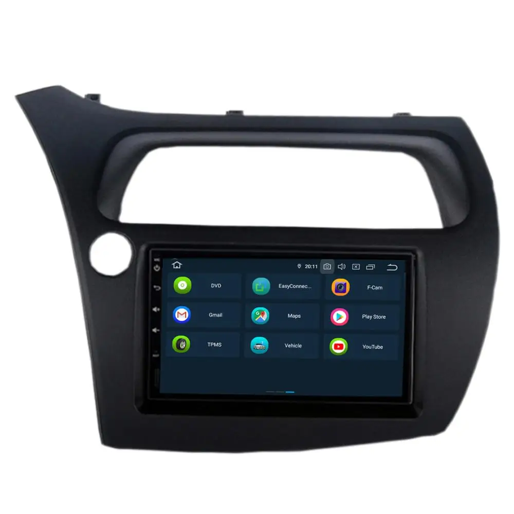 Coika PX6 4+ 64G Android 9,0 система автомобильного радио для Honda Civic gps навигационная система, стереомагнитола wifi OBD DVR SWC RDS мультимедийный плеер BT USB SD