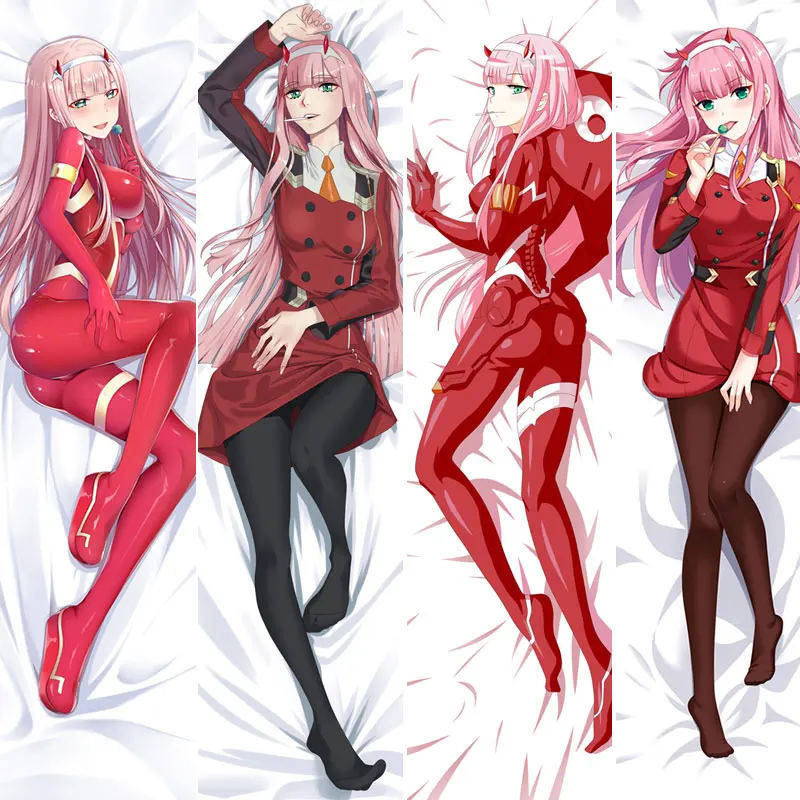 Anime sevgilim FRANXX içinde sarılma yastığı kılıfı Waifu Dakimakura sıfır iki 02 yastık Cosplay kostüm uzun kapak