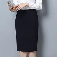 2021 fashion women autumn suit skirt female work career high waist pencil skirt black skirt skirts women