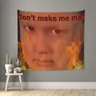Настенный Гобелен из полиэстера в богемном стиле с надписью Don't Make Me Mad Gibby, украшение для спальни