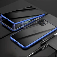 double sided magnetism anti peep phone case for iphone 11 xr 5 4 inch 6 7 inch 11 pro max 7 8 protective magnet case cover