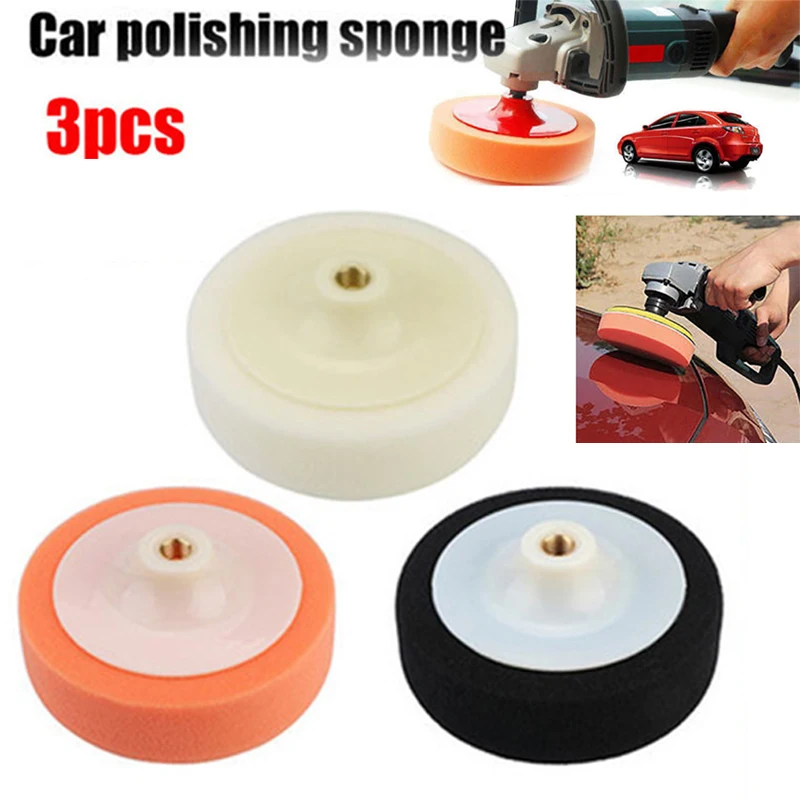 

Tool Polishing Sponge Pads Round Set Compound Cleaning Vehicle Accessories Buffing For Car