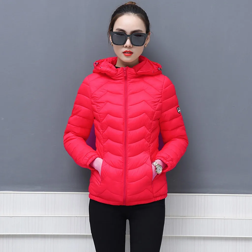 Зимняя куртка Женская Базовая плотная верхняя одежда с длинным рукавом пальто