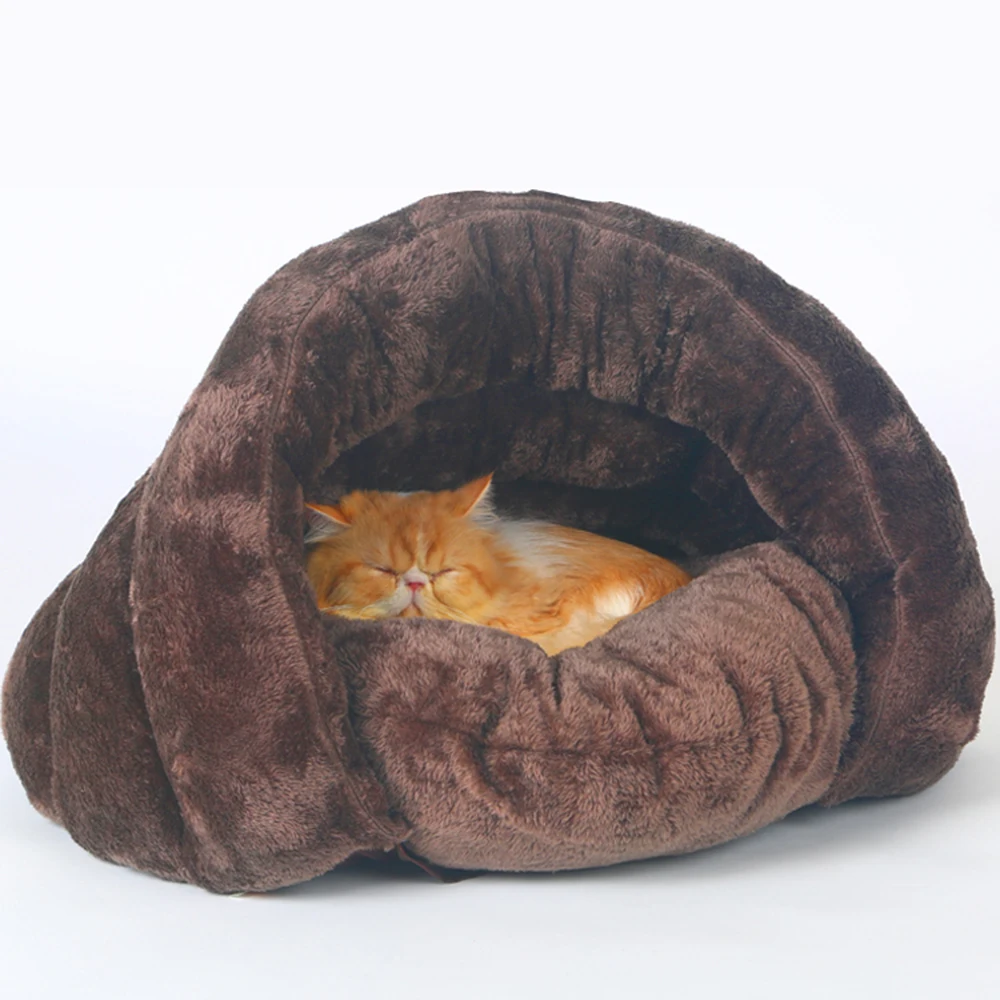 

Pet Bed for Cats Dogs Soft Nest Kennel Bed Cave House Sleeping Bag Mat Pad Tent Pets Winter Warm Cozy Beds Cama Para Cachorro