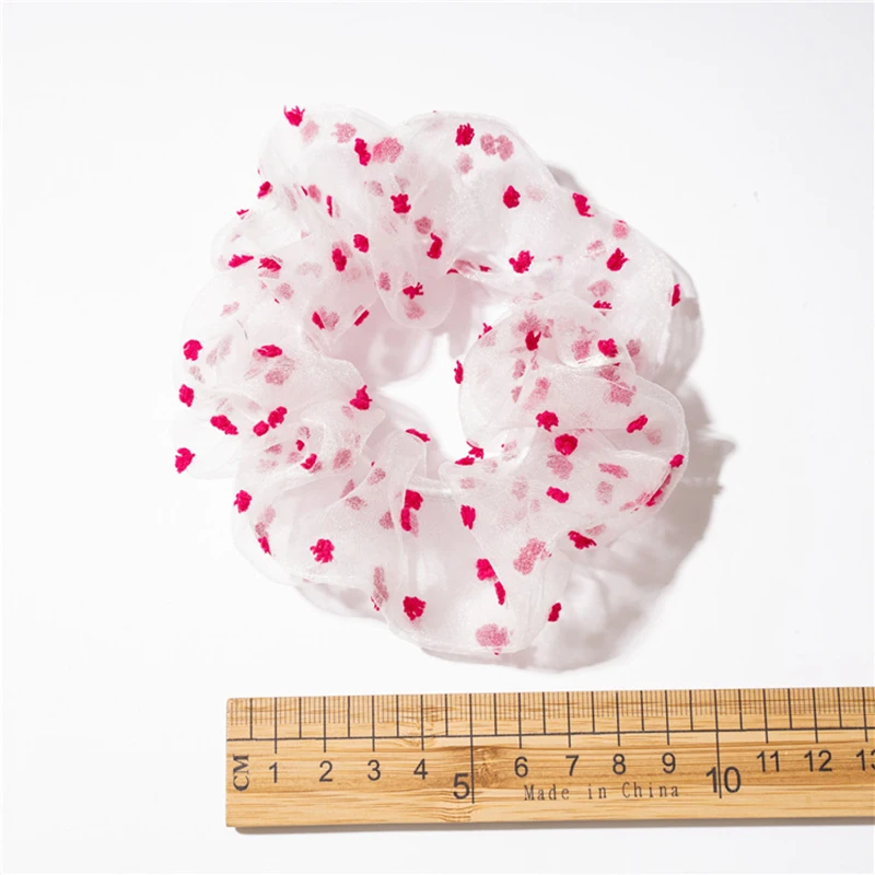 Сетчатое кольцо из органзы для волос прозрачное Тюлевое резиновое эластичные