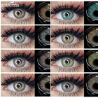 Цветные контактные линзы EYESHARE для глаз, 2 шт., косметические цветные линзы ed, синие и серые контактные линзы, косметические цветные линзы для глаз, красота глаз