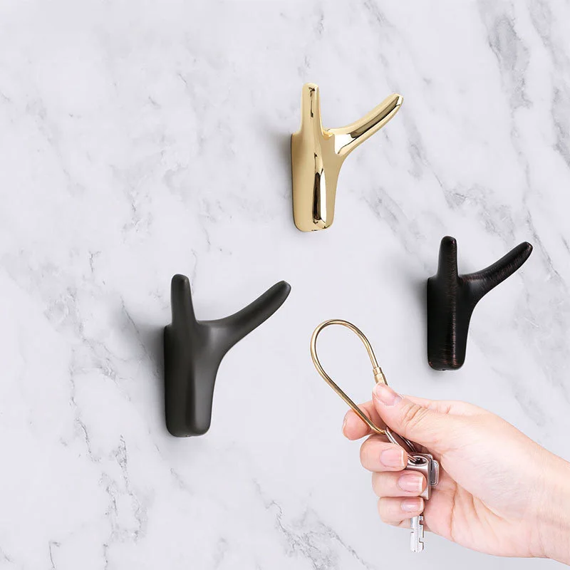 

Wall-Mounted Clothes Hook Multi-function Bedroom Hooks Creative Coat Towel Storage Hanger for Kitchen Bathroom Accessories