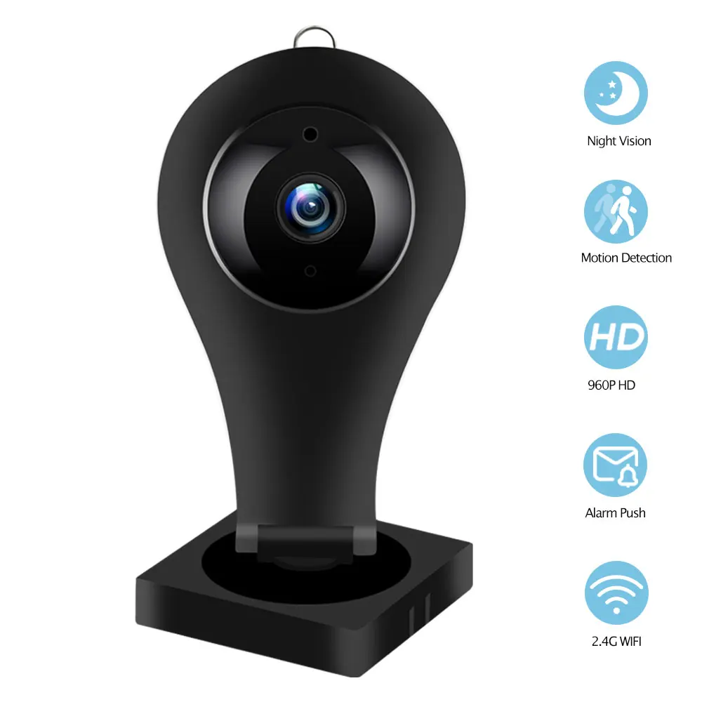 IP камера HISMAHO 960P HD компактная с поддержкой Wi Fi и функцией ночной съемки|Камеры