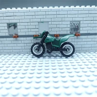 2pcs crosscountry motorcycle building blocks bricks military city swat weapon moc playmobil figures accessories brinquedos toys