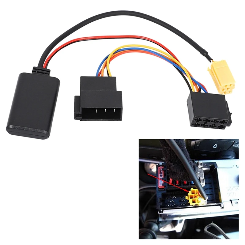 

Car Bluetooth AUX Cable Adapter for Fiat Grande Punto Alfa Romeo Stereo MINI 6Pin Bluetooth Module Adapter