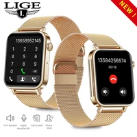 lige bluetooth call women smart watch men 1 69 full touch screen heart rate blood pressure smart watch men for android ios