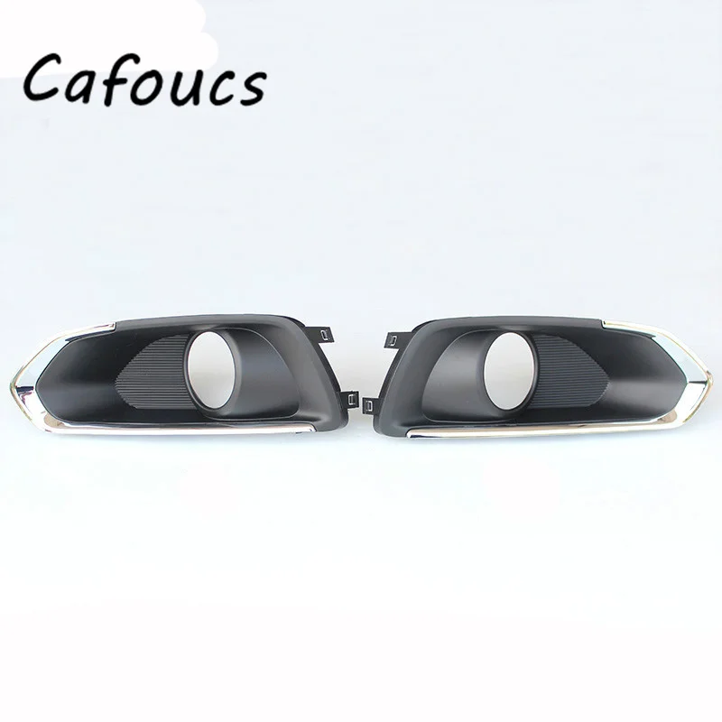 

Cafoucs Left Right Front Bumper Fog Light Cover For Suzuki SX4 S-Cross 2013 2014 2015 2016 Car Lamp Hoods Cap