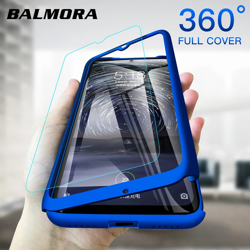 BALMORA 360 полный защитный чехол для телефона Xiaomi Redmi Note 4 5 6 7 Plus Pro Чехол 5a 6a 7a 4x с