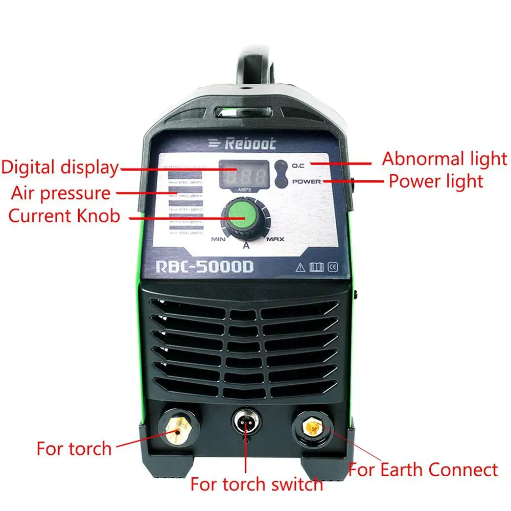 Перезагрузка плазменного резака сварочный аппарат 50 А двойное напряжение 110 В