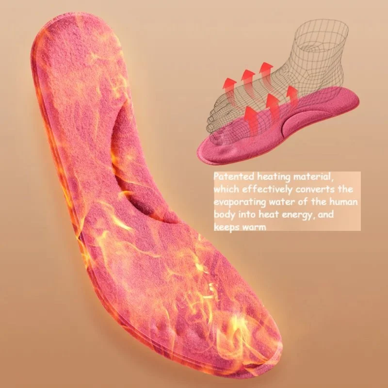 ladies shoe Heating constant temperature Plush warm deodorization sweat absorption breathable super soft elastic washable insole