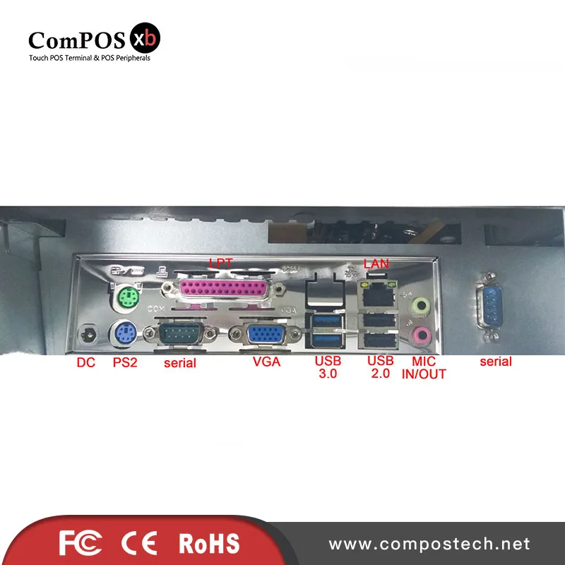 

Stable structure POS terminal 15 inch capacitive touch screen POS system for Cinema