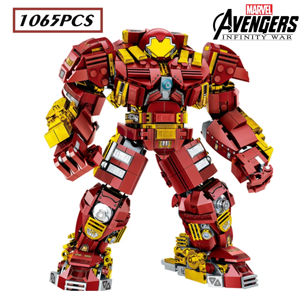 

New Marvel Avengers Ironman Hulkbuster Iron Man War Machine Hulk Starks Figures Model Building Block Bricks Boy Kid Gift Toy