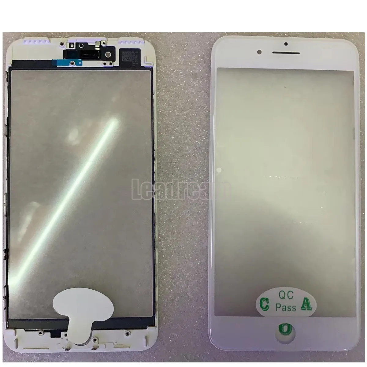 50 шт./лот OEM Передний экран стекло Внешний объектив с рамкой для iPhone 6 6S Plus черный белый