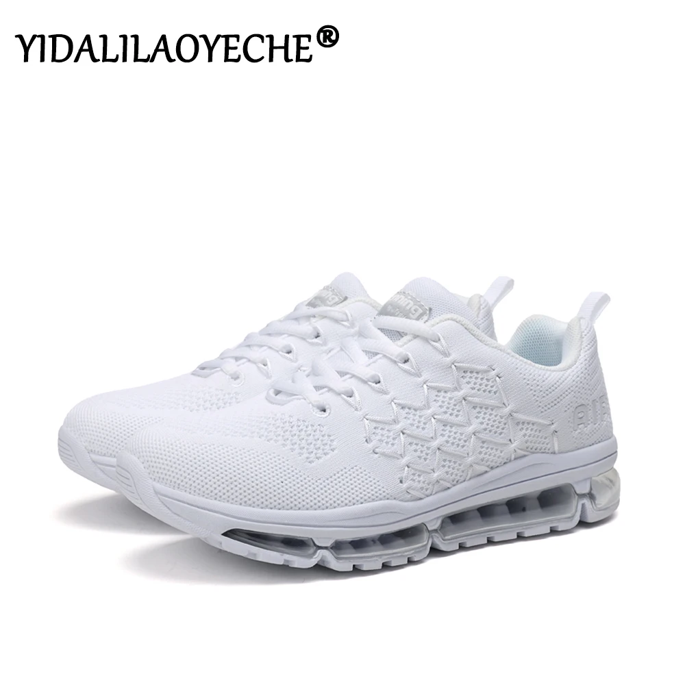 YIDALILAOYECHE/2019 модные кроссовки женская обувь на шнуровке ажурная амортизация