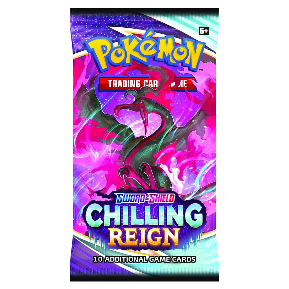 Juego de cartas de Pokemon, espada y escudo, versi&oacute;n en ingl&eacute;s, escalofriante, regalo para ni&ntilde;os, novedad de 2021-2