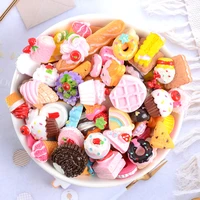 20pcs mixed style resin candydessertfruit small ornament diy craft supplies hair accessories material phone shell patch arts